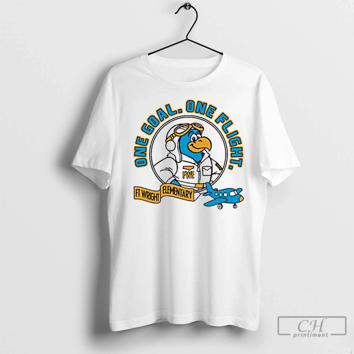 Premium Ft Wright Elementary One Goal One Flight Painting - clothing by TeeHivey.com
