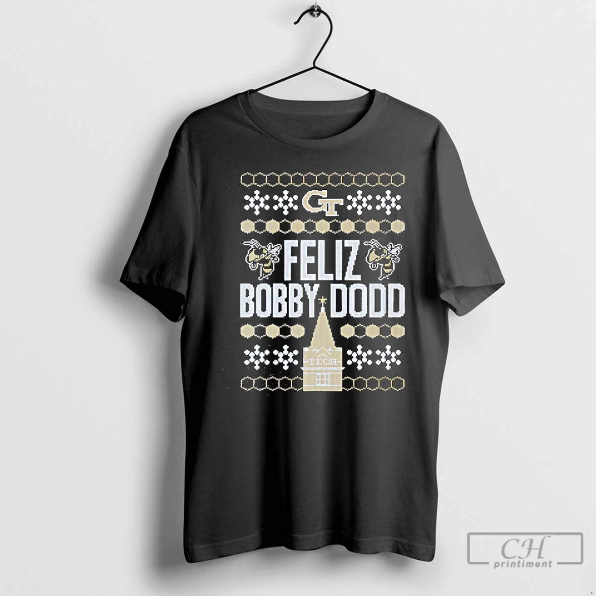 Premium Georgia Tech Feliz Bobby Dodd Ugly Christmas - clothing by TeeHivey.com