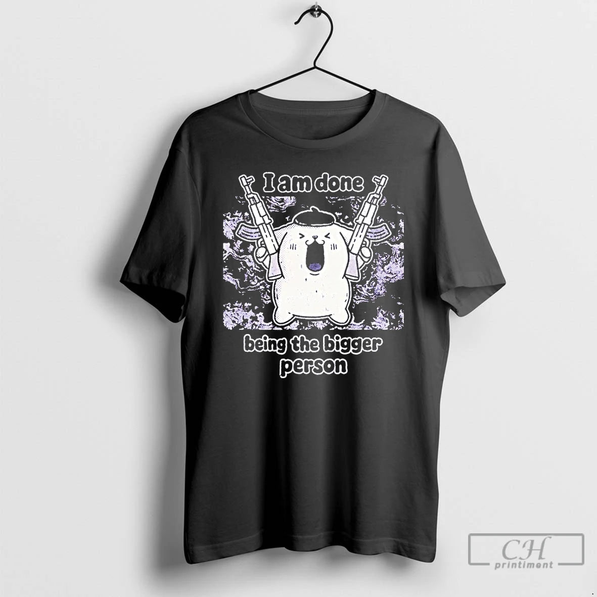 Premium I Am Done Being The Bigger Person With Gun T Shirts - clothing by TeeHivey.com