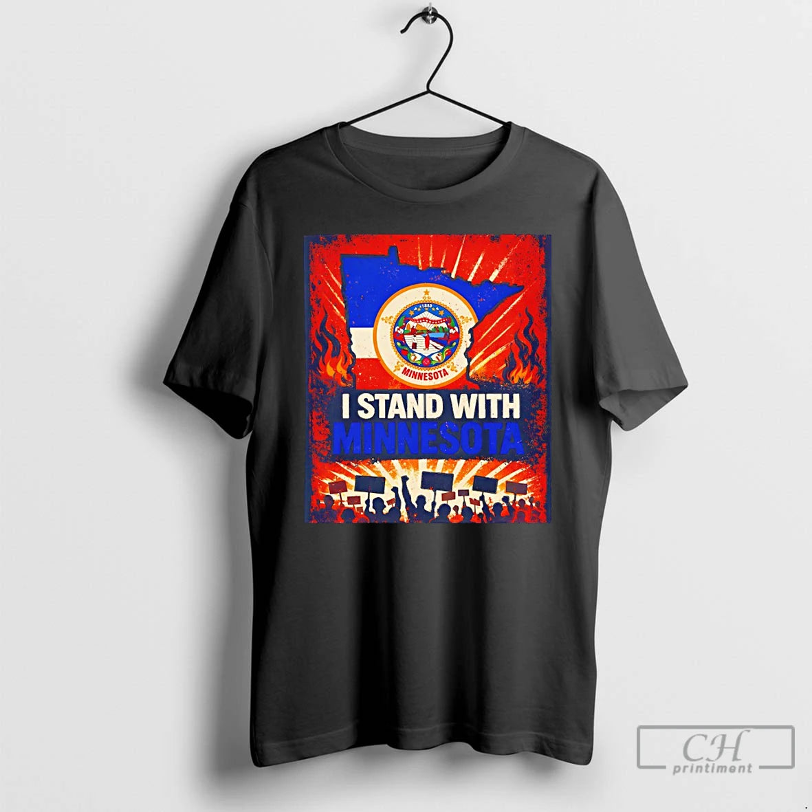 Premium I Stand With Minnesota Flag Protest - clothing by TeeHivey.com