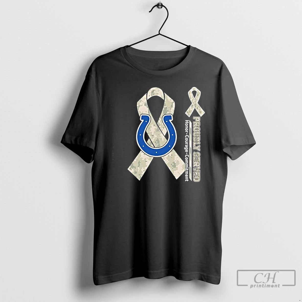Premium Indianapolis Colts Proudly Served Honor Courage Commitment T Shirts - clothing by TeeHivey.com