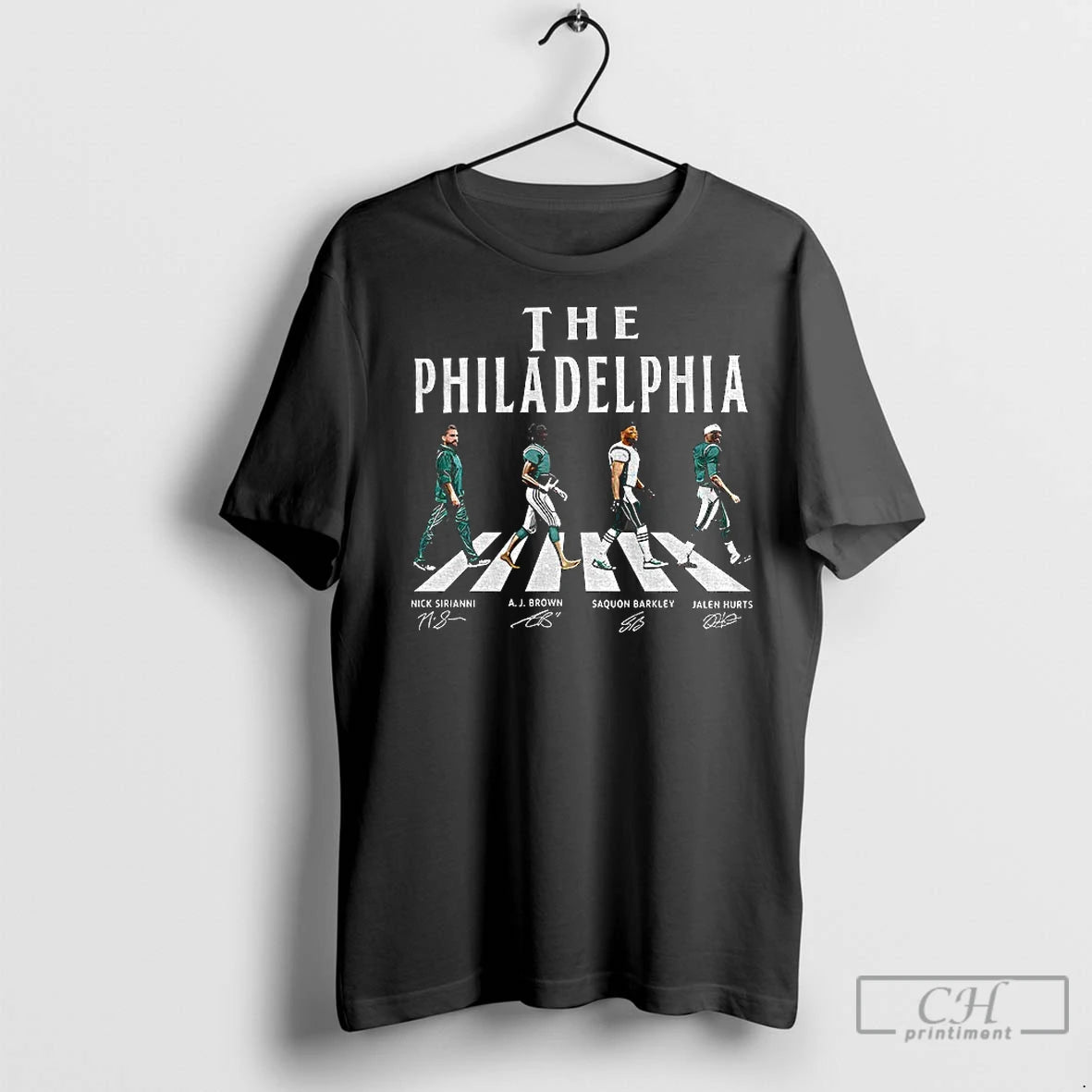 Premium Jalen Hurts A J Brown Saquon Barkley And Nick Sirianni The Philadelphia Abbey Road - clothing by TeeHivey.com