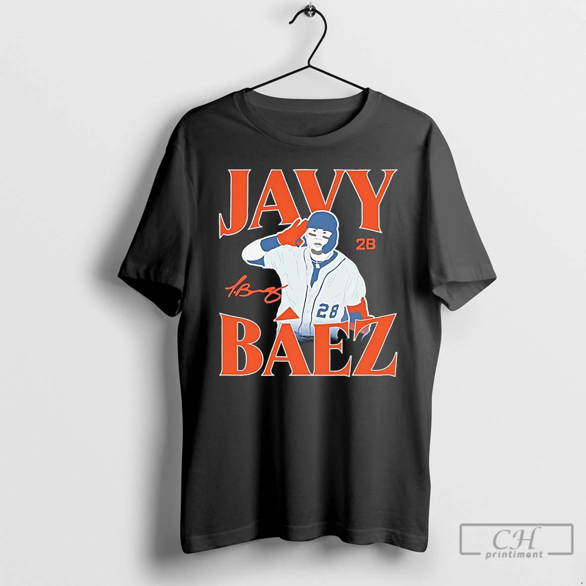 Premium Javy Baez Detroit Tigers Signature Art T Shirts - clothing by TeeHivey.com