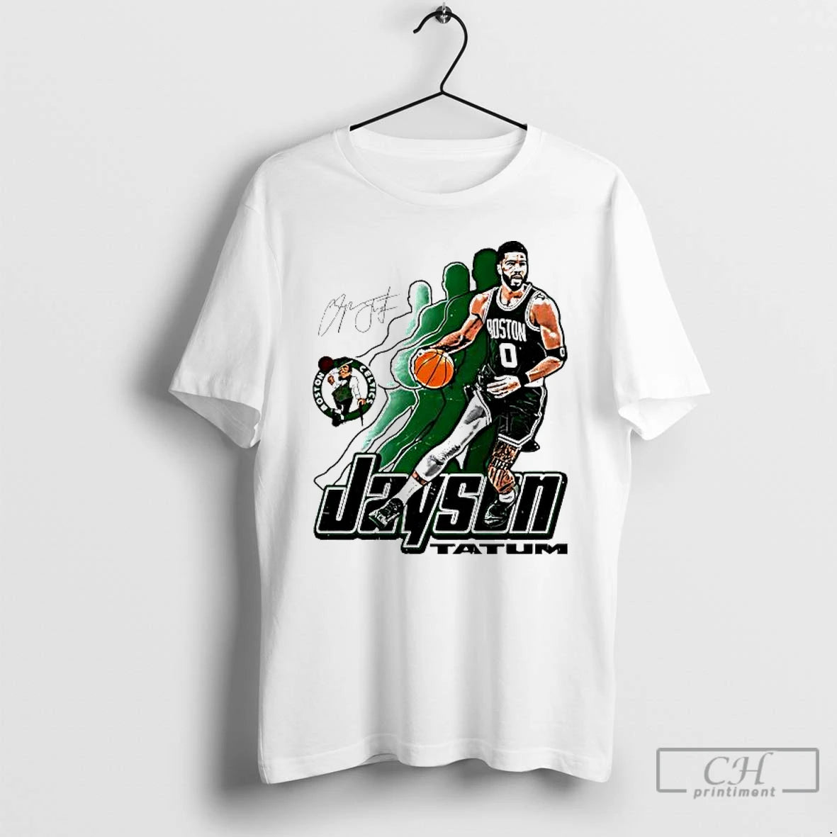 Premium Jayson Tatum Boston Celtics Signature 0 Retro Vibe Graphic - clothing by TeeHivey.com