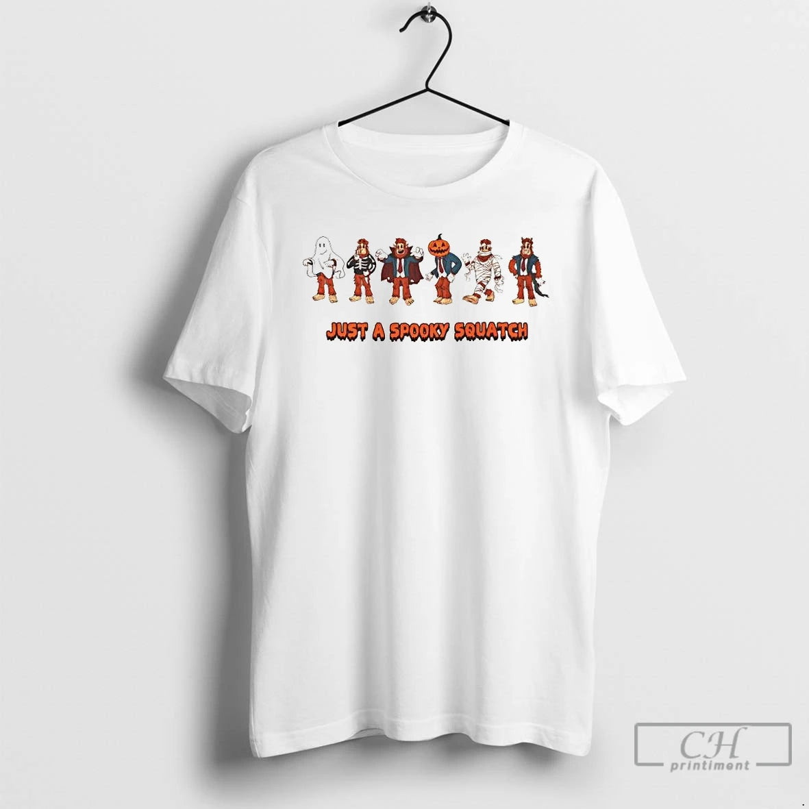 Premium Just A Spooky Squatch Halloween Ornaments T Shirts - clothing by TeeHivey.com