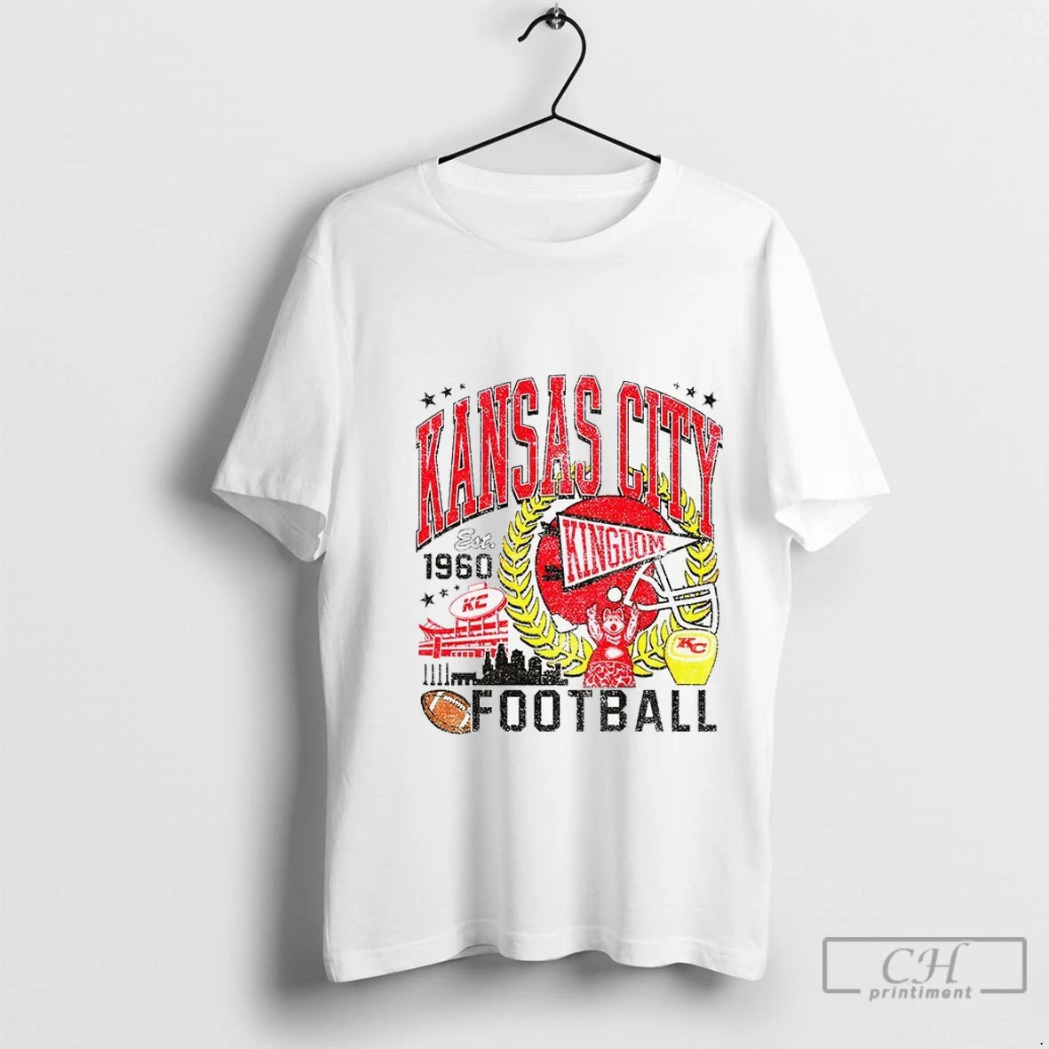 Premium Kansas City Chiefs Football Kingdom Est 1960