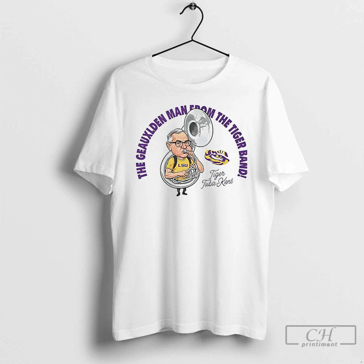 Premium Kent Broussard The Geauxlden Man From The Tiger Band T Shirts - clothing by TeeHivey.com