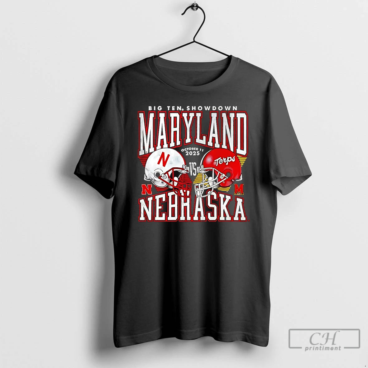 Premium Maryland Terrapins Vs Nebraska Cornhuskers Big Ten Showdown 2025 T Shirts - clothing by TeeHivey.com