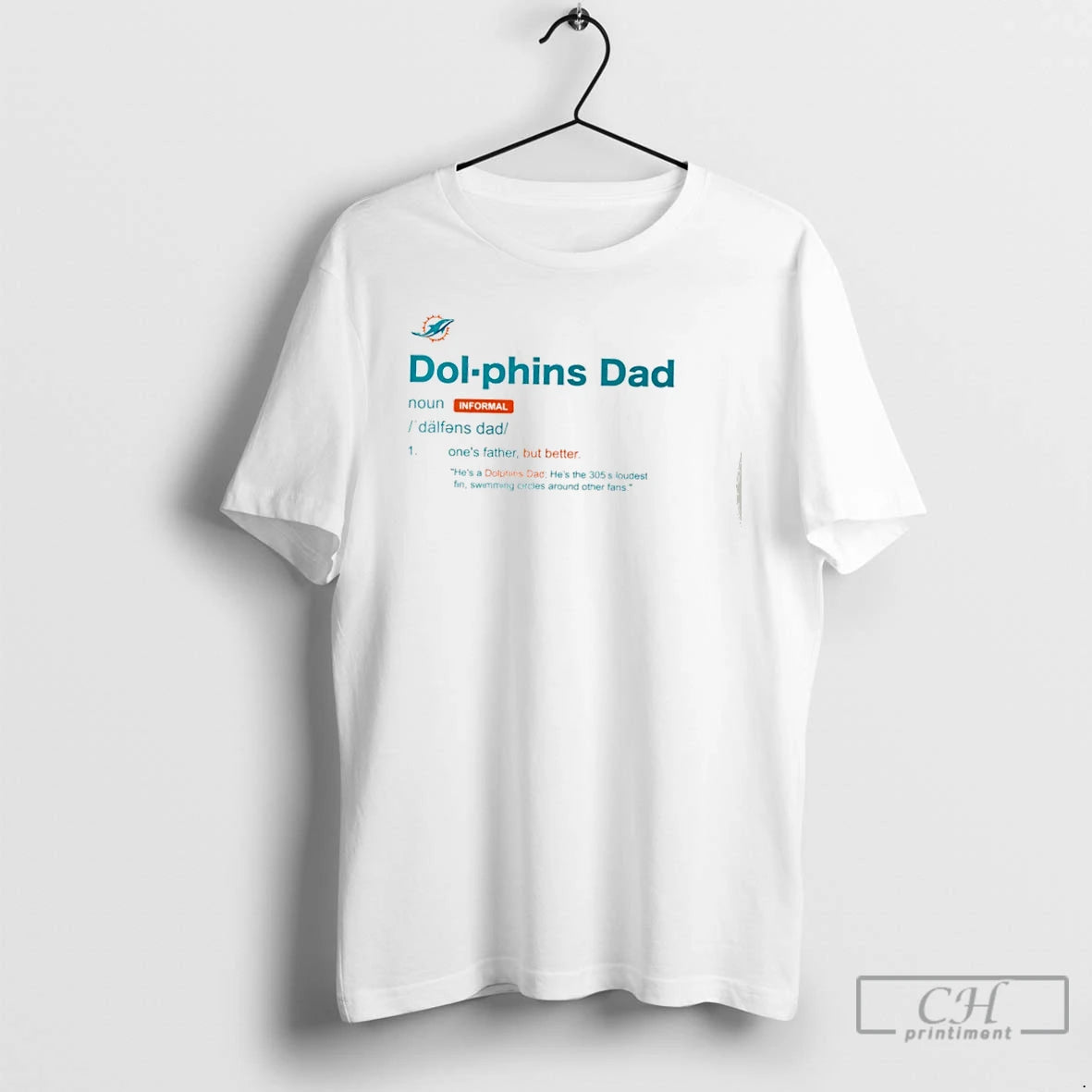 Premium Miami Dolphins Dad Definition T Shirts - clothing by TeeHivey.com