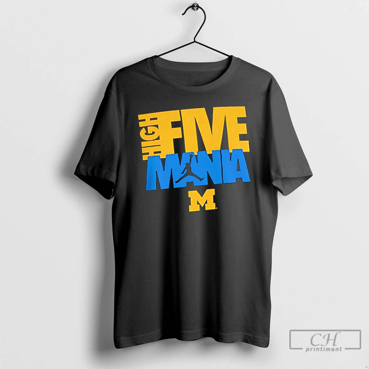 Premium Michigan Wolverines High Five Mania Logo - clothing by TeeHivey.com