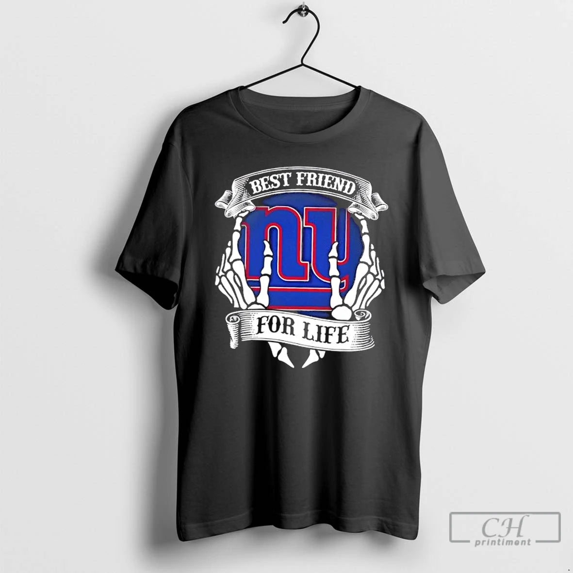 Premium New York Giants Football Best Friend For Life Hands Bones - clothing by TeeHivey.com