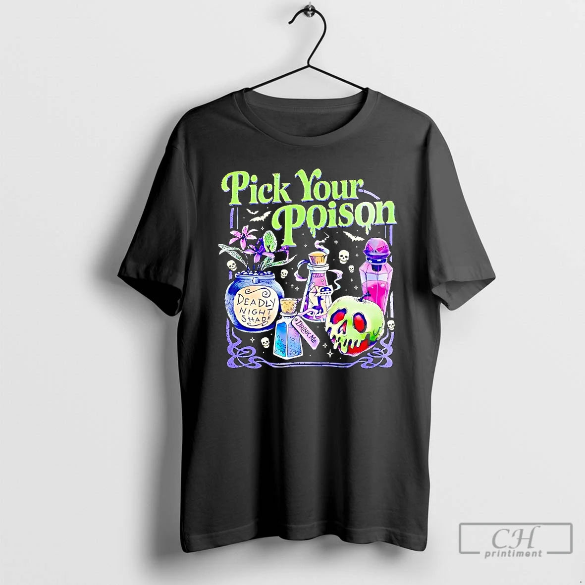 Premium Pick Your Poison Deadly Night Shade Halloween T Shirts - clothing by TeeHivey.com