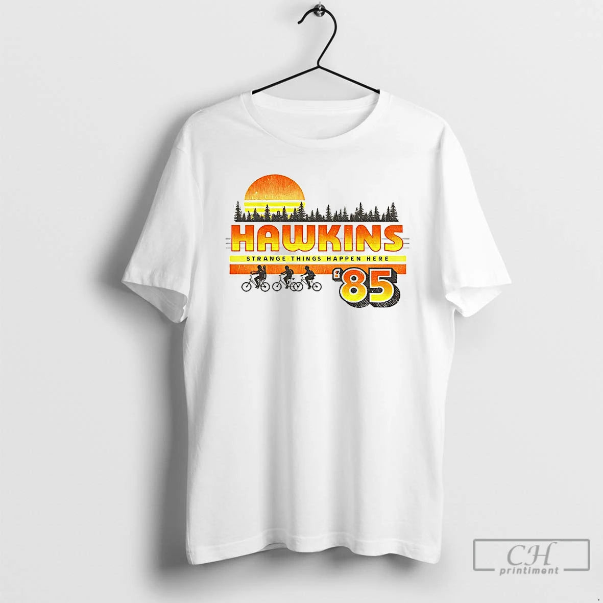 Premium Retro 80s Sci Fi Town85 Strange Things Happen Here - clothing by TeeHivey.com