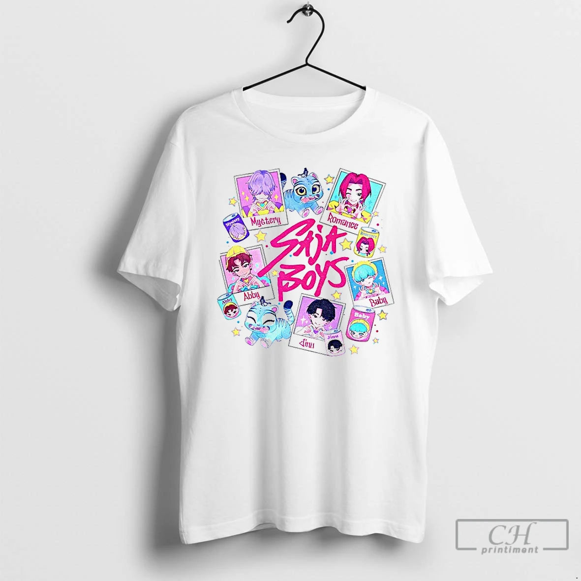 Premium Saja Boys Kpop Soda Pop Jinu Rumi Kpop Demon Hunters T Shirts - clothing by TeeHivey.com
