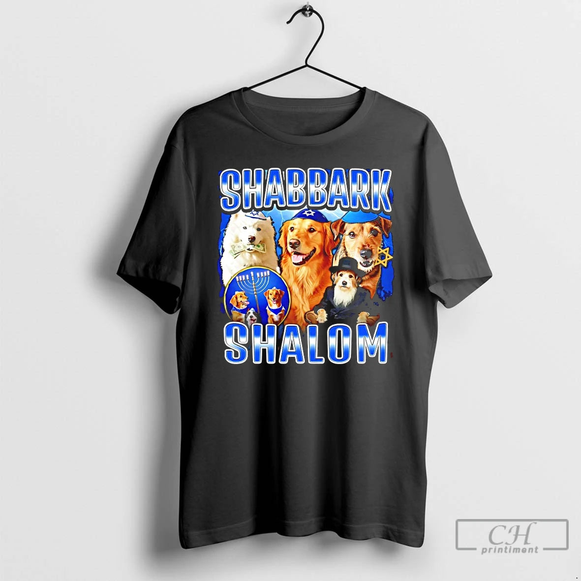 Premium Shabbark Shalom Dog Jews T Shirts - clothing by TeeHivey.com
