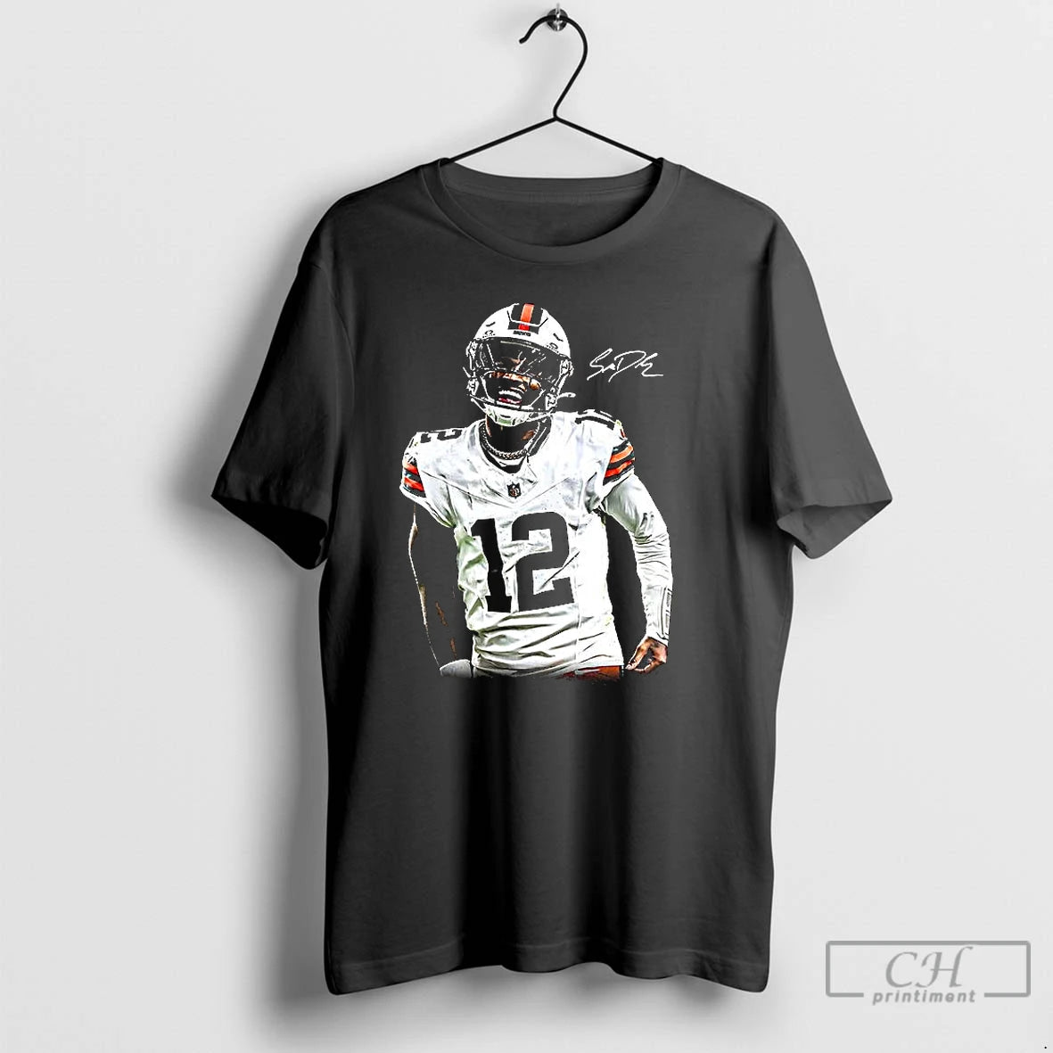 Premium Shedeur Sanders Cleveland Browns Football The Debut Signature - clothing by TeeHivey.com