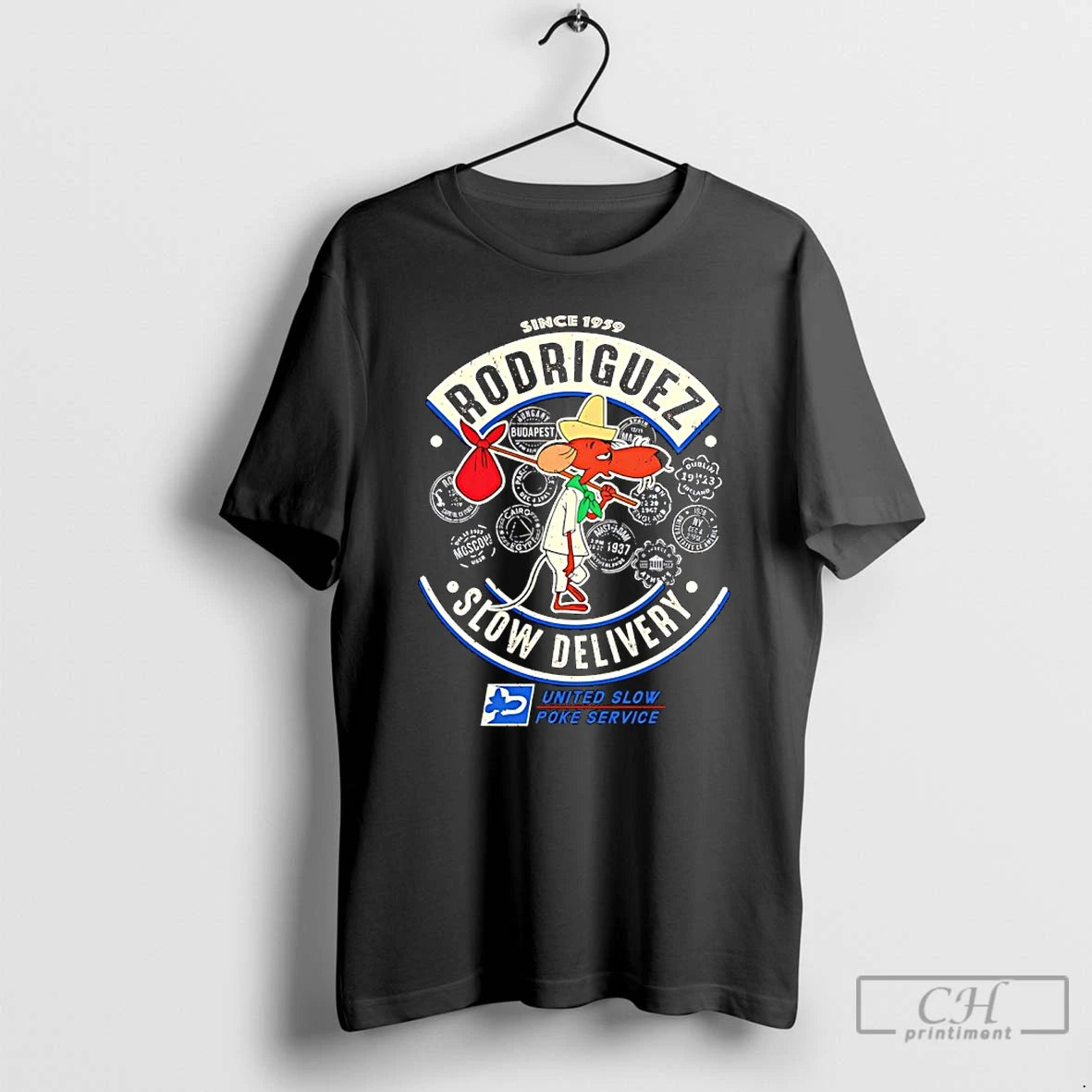 Premium Slowpoke Rodriguez Slow Delivery United Slow Poke Service Since 1959 T Shirts - clothing by TeeHivey.com