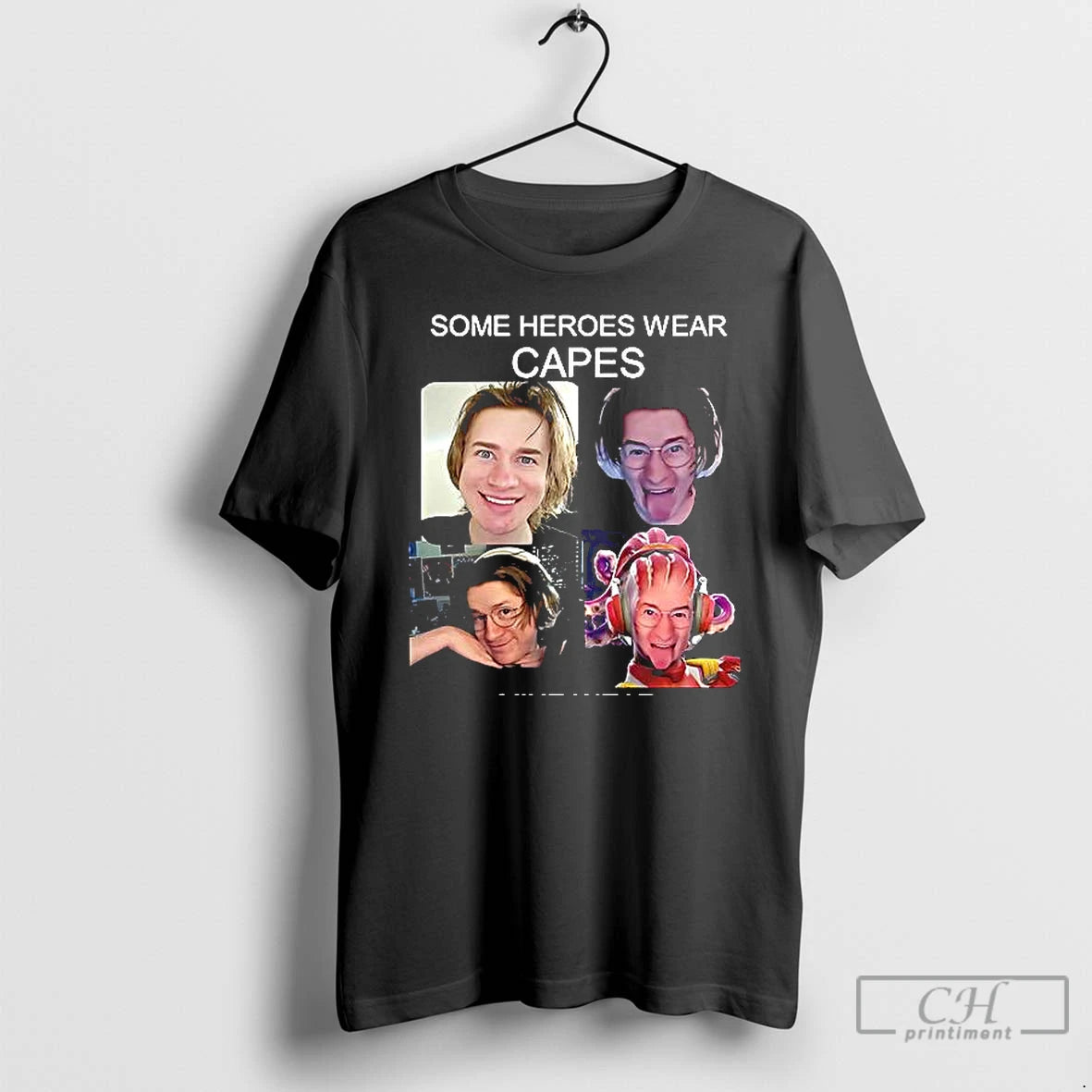 Premium Some Heroes Wear Capes Mine Wear Headphones T Shirts - clothing by TeeHivey.com