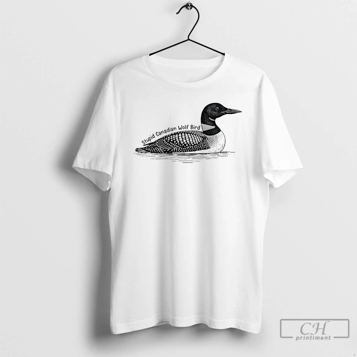 Premium Stupid Canadian Wolf Bird Meme - clothing by TeeHivey.com