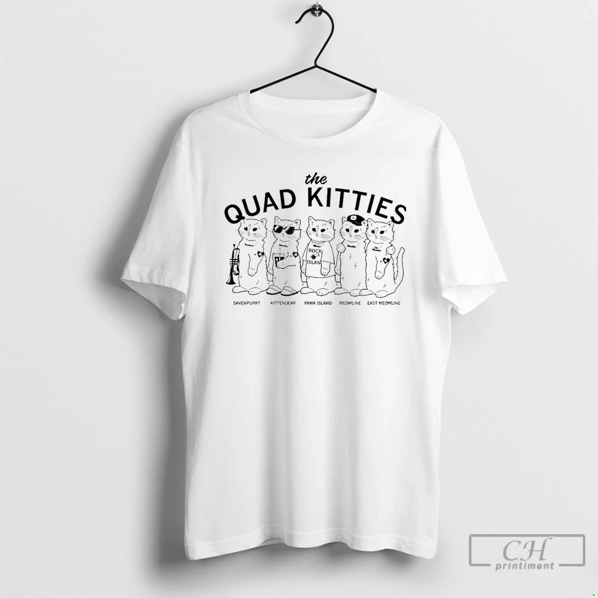 Premium The Quad Kitties Davenpurrt Kittendorf Pawk Island Meowline East Meowline Christmas T Shirts Sweater