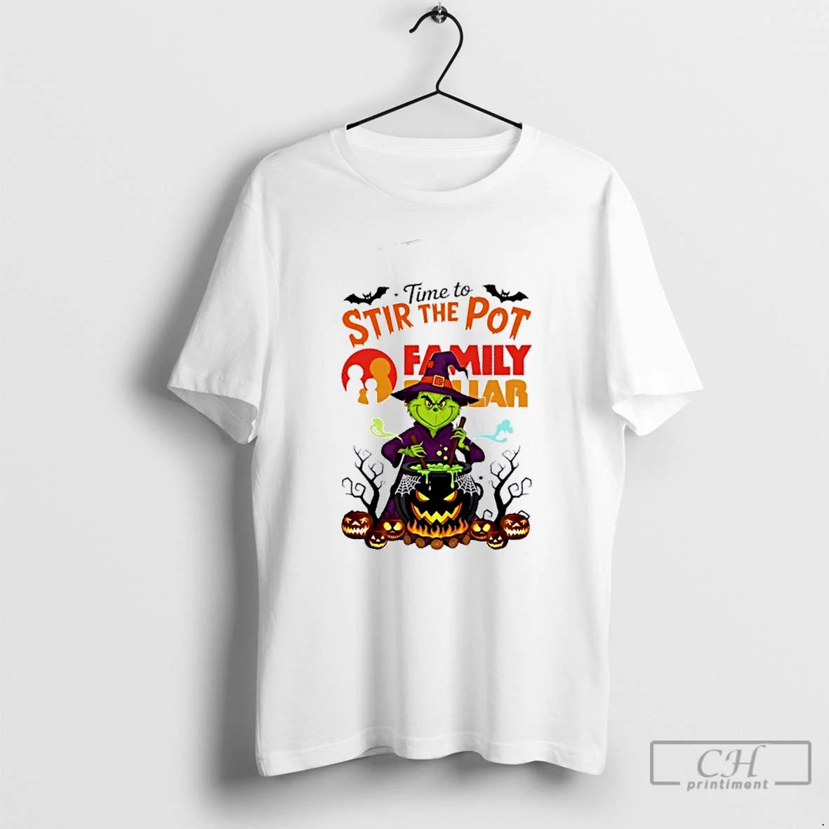 Premium Time To Stir The Pot Family Dollar X Grinch Happy Halloween T Shirts - clothing by TeeHivey.com