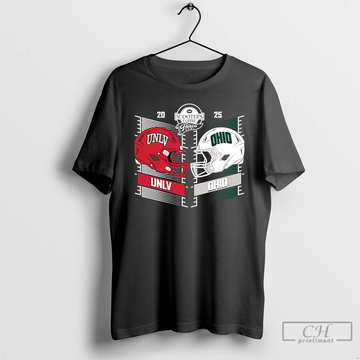 Premium Unlv Rebels Vs Ohio Bobcats 2025 Frisco Bowl Head To Head T Shirts Sweater - clothing by TeeHivey.com