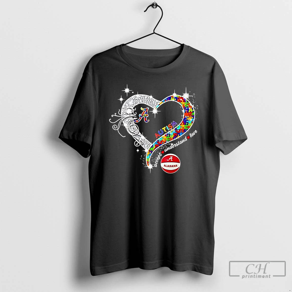 Premium University Of Alabama Autism Awareness Accept Understand Love - clothing by TeeHivey.com