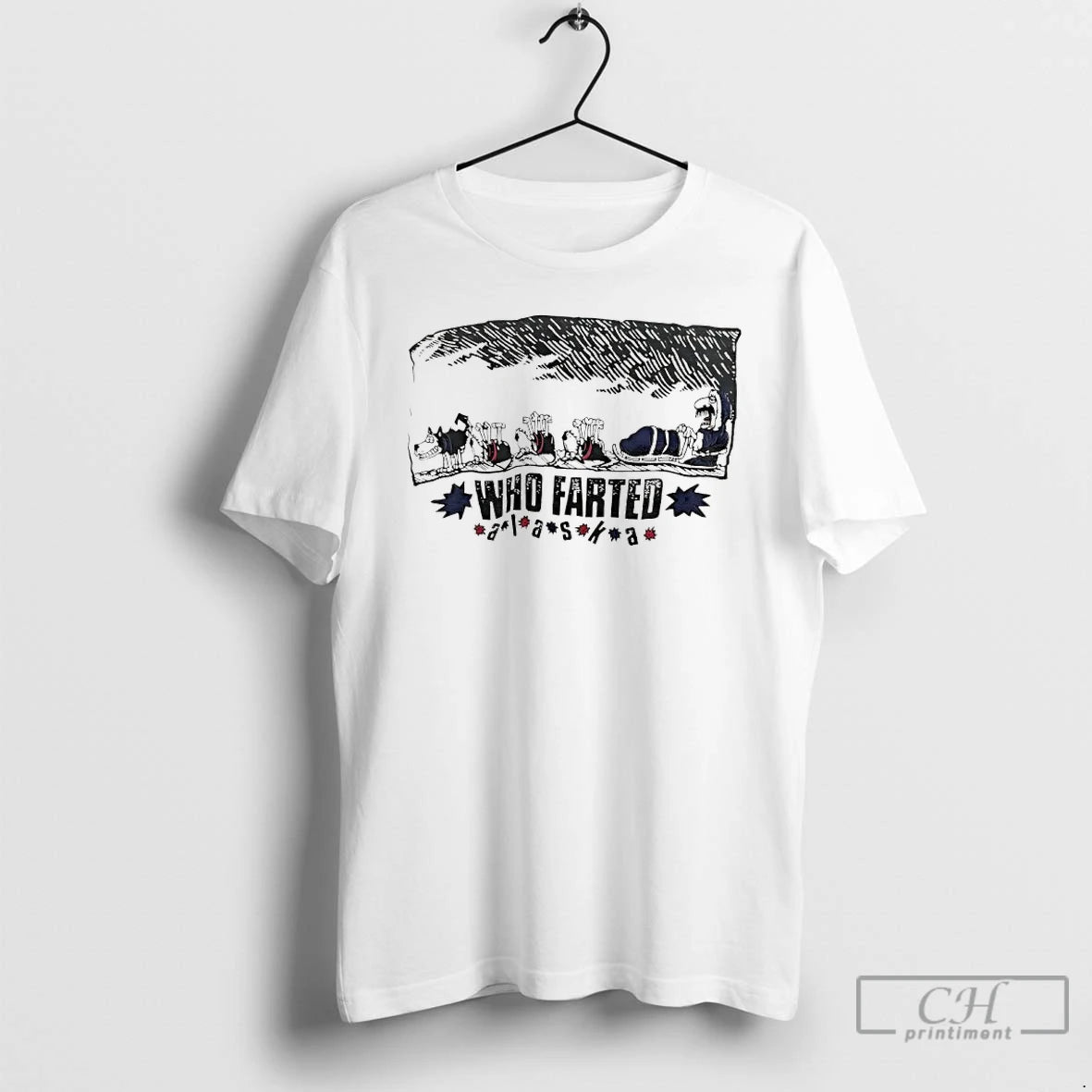 Who Farted Dog Sledding In Alaska 2026 Meme - clothing by TeeHivey.com