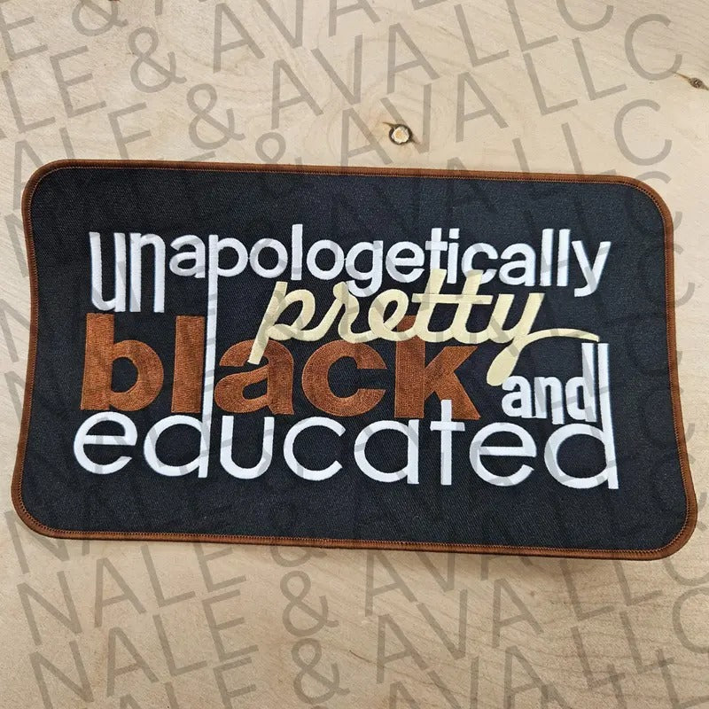 Pretty Black Educated Embroidered Patch ONLYstyle{n002}2