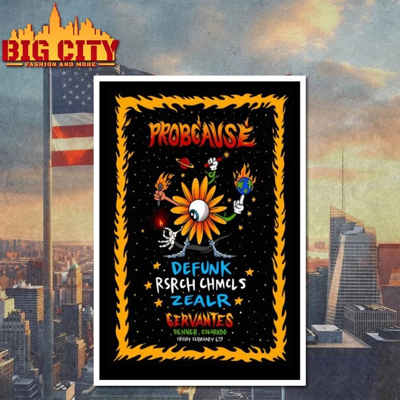 ProbCause Cervantes Show Poster T-shirt