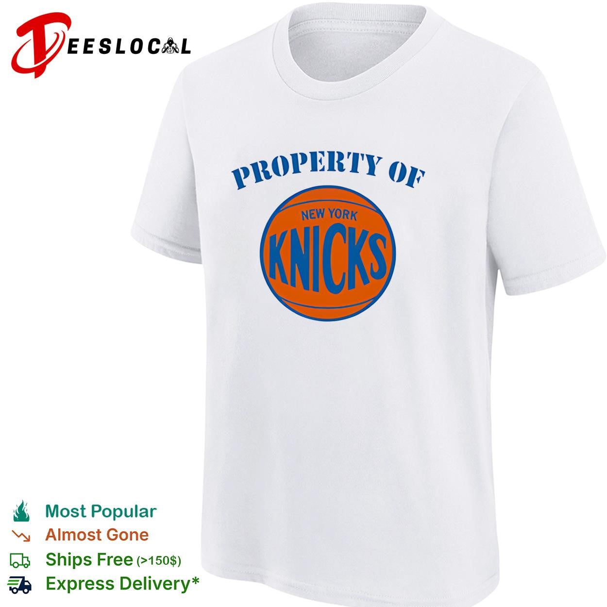 Property of New York Knicks basketball logo shirt