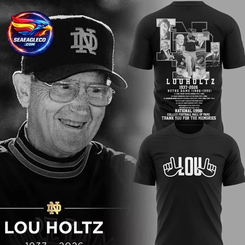 R.I.P Lou Holtz Thank You For The Memories Two Sided Shirt