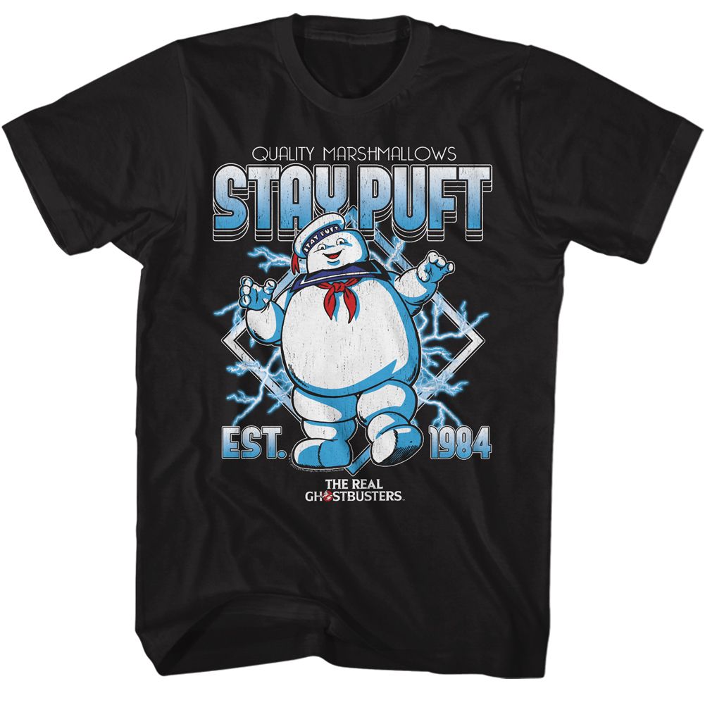 The Real Ghostbusters - Stay Puft Electricity - Short Sleeve - Adult - T-Shirt - clothing by TeeHivey.com