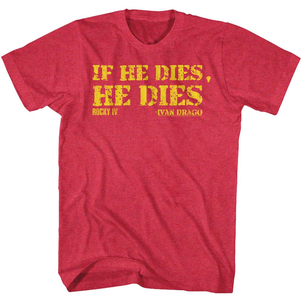 Rocky - Die - Short Sleeve - Heather - Adult - T-Shirt