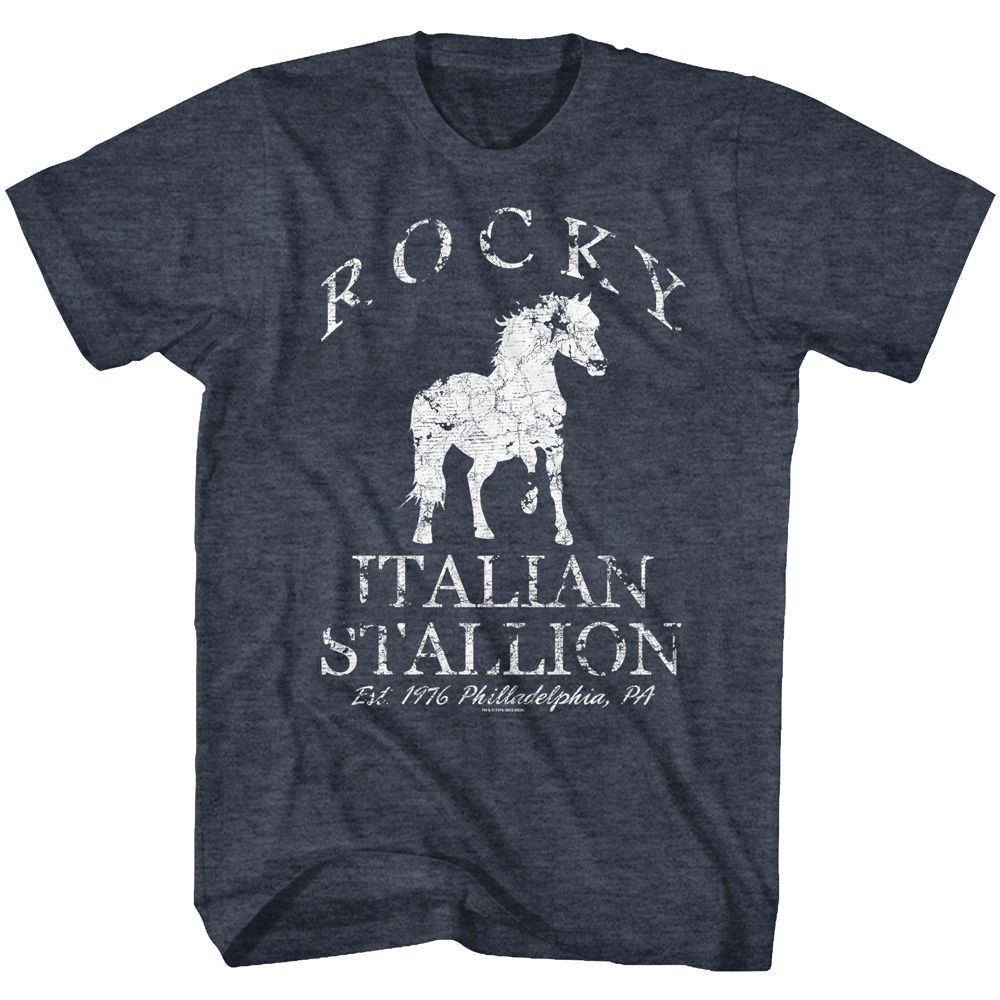 Rocky - Horse - Short Sleeve - Heather - Adult - T-Shirt - clothing by TeeHivey.com