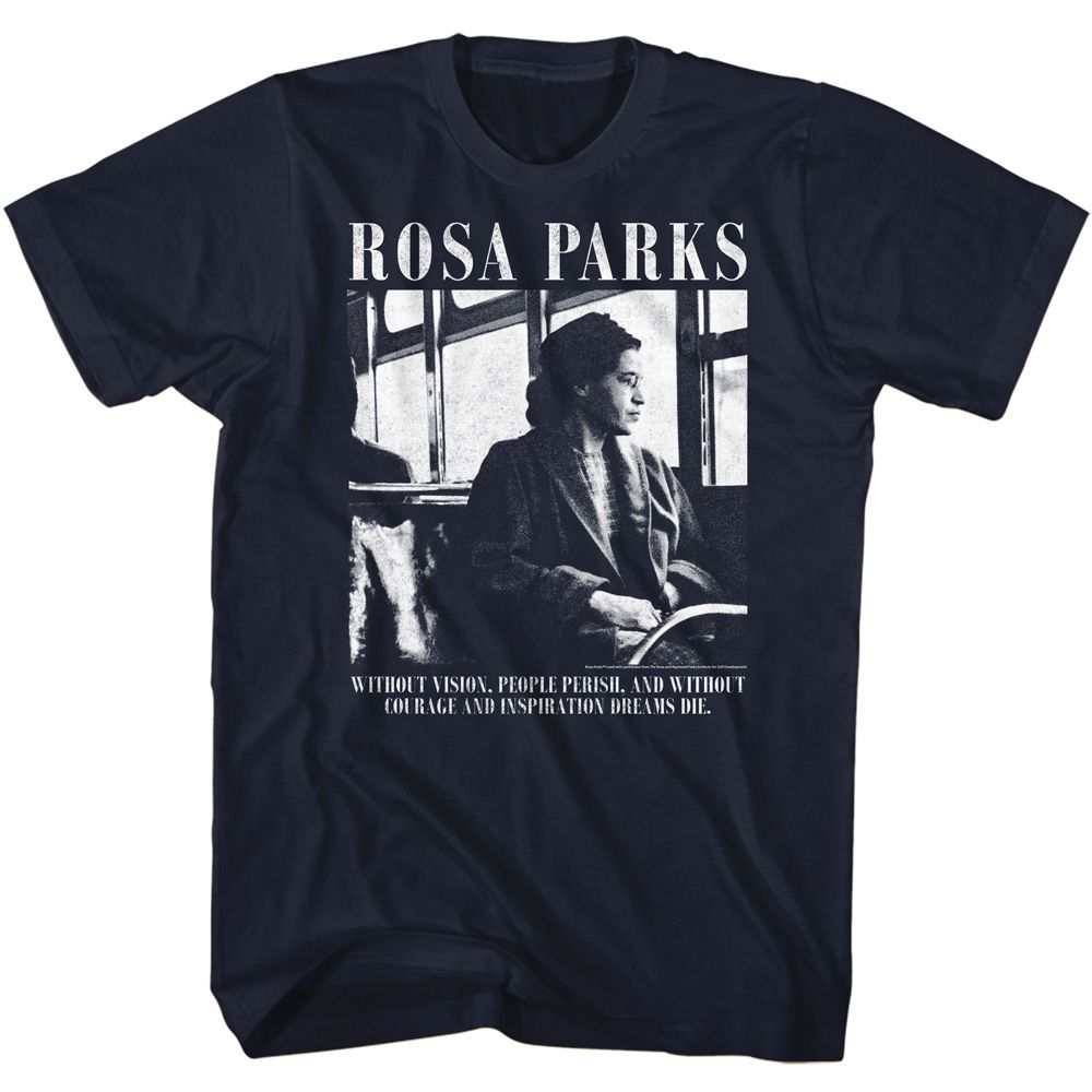 Rosa Parks - Vision & Courage - Short Sleeve - Adult - T-Shirt - clothing by TeeHivey.com