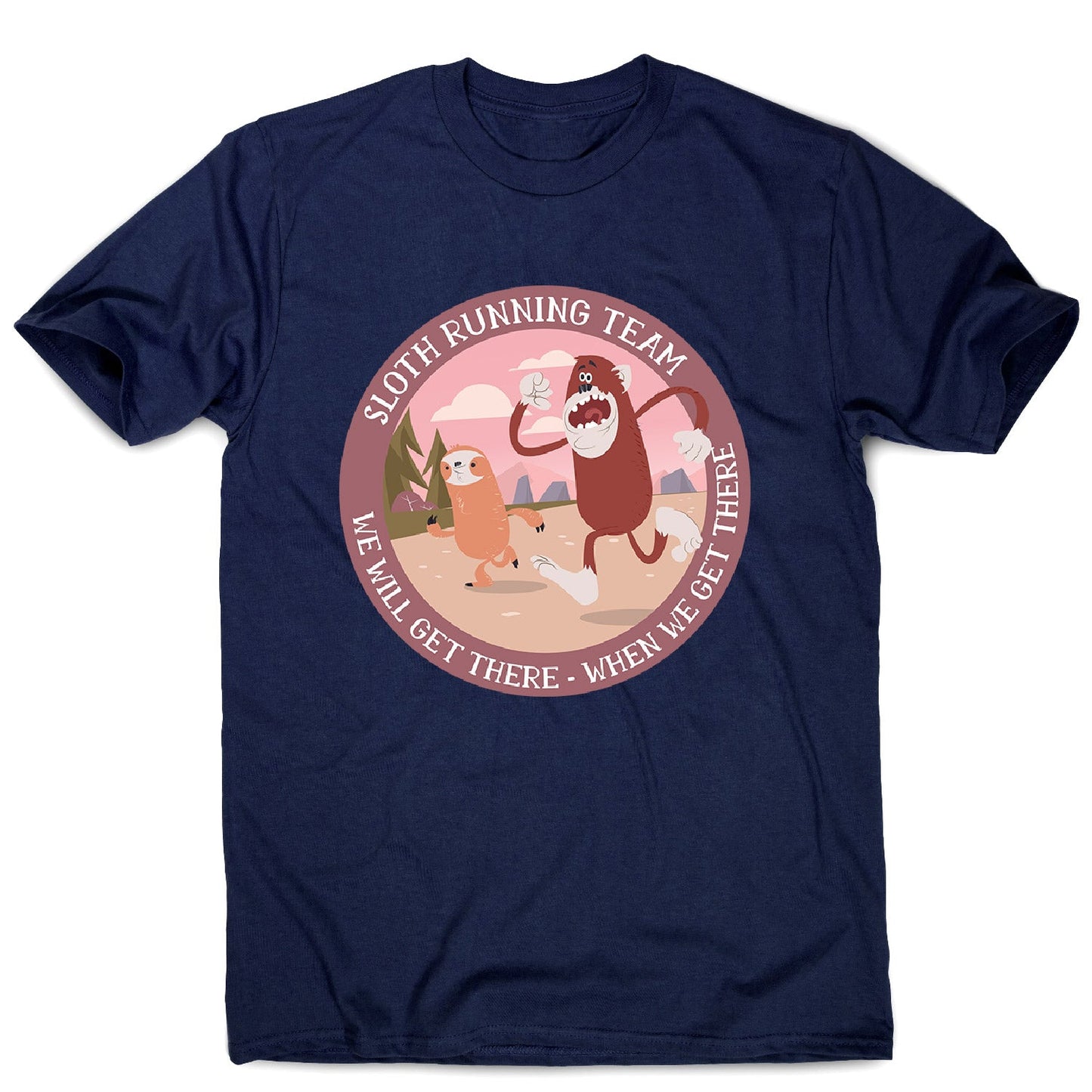 Running sloth - men's funny premium t-shirt