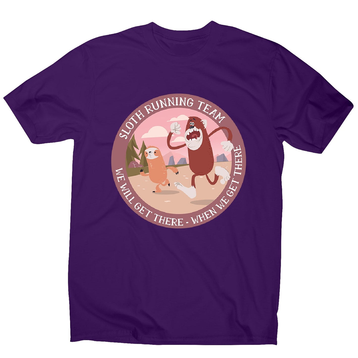 Running sloth - men's funny premium t-shirt