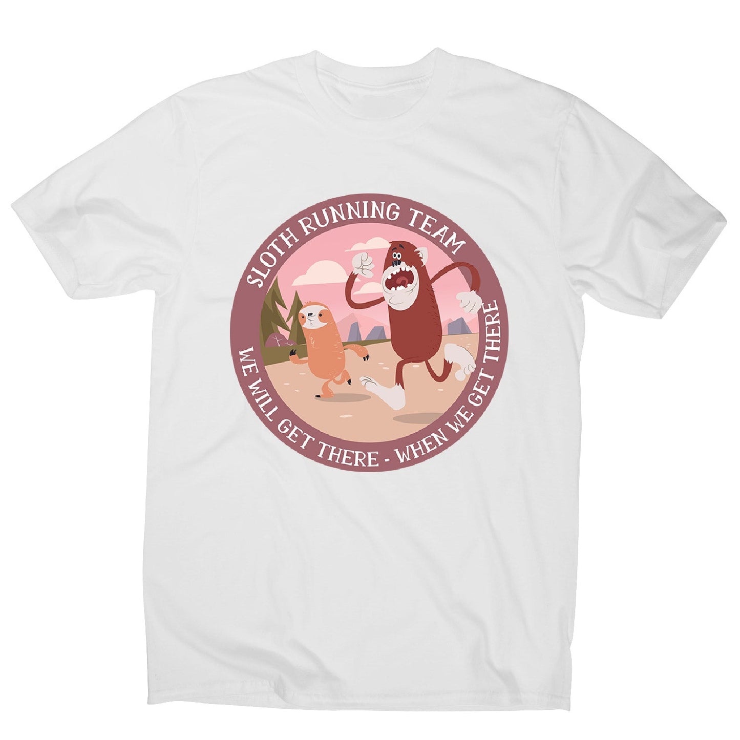 Running sloth - men's funny premium t-shirt