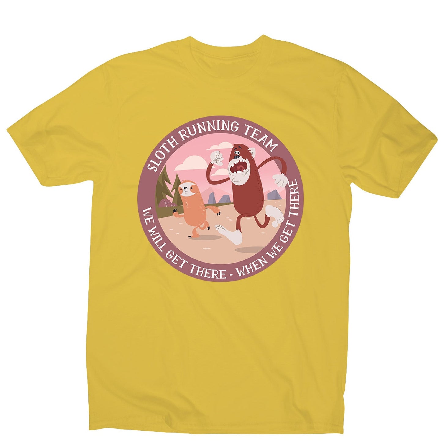 Running sloth - men's funny premium t-shirt