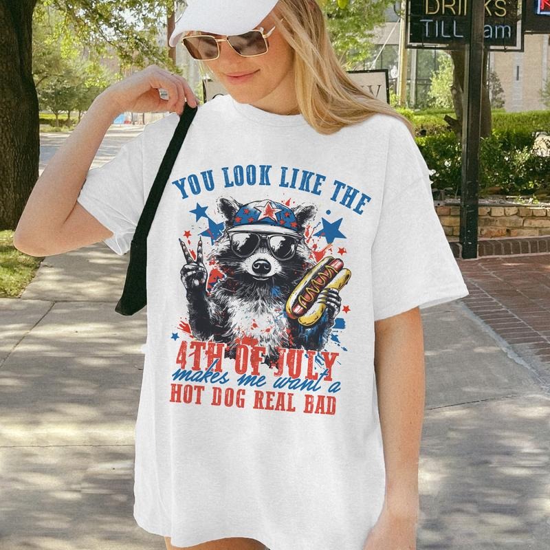 Raccoon You Look Like The 4th Of July Shirt, Retro America Racoon Shirt, 4th Of July Racoon