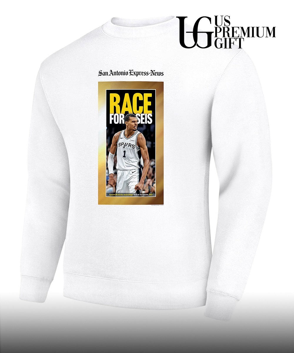 Race for Seis San Antonio Express-News Victor Wembanyama San Antonio Spurs NBA shirt