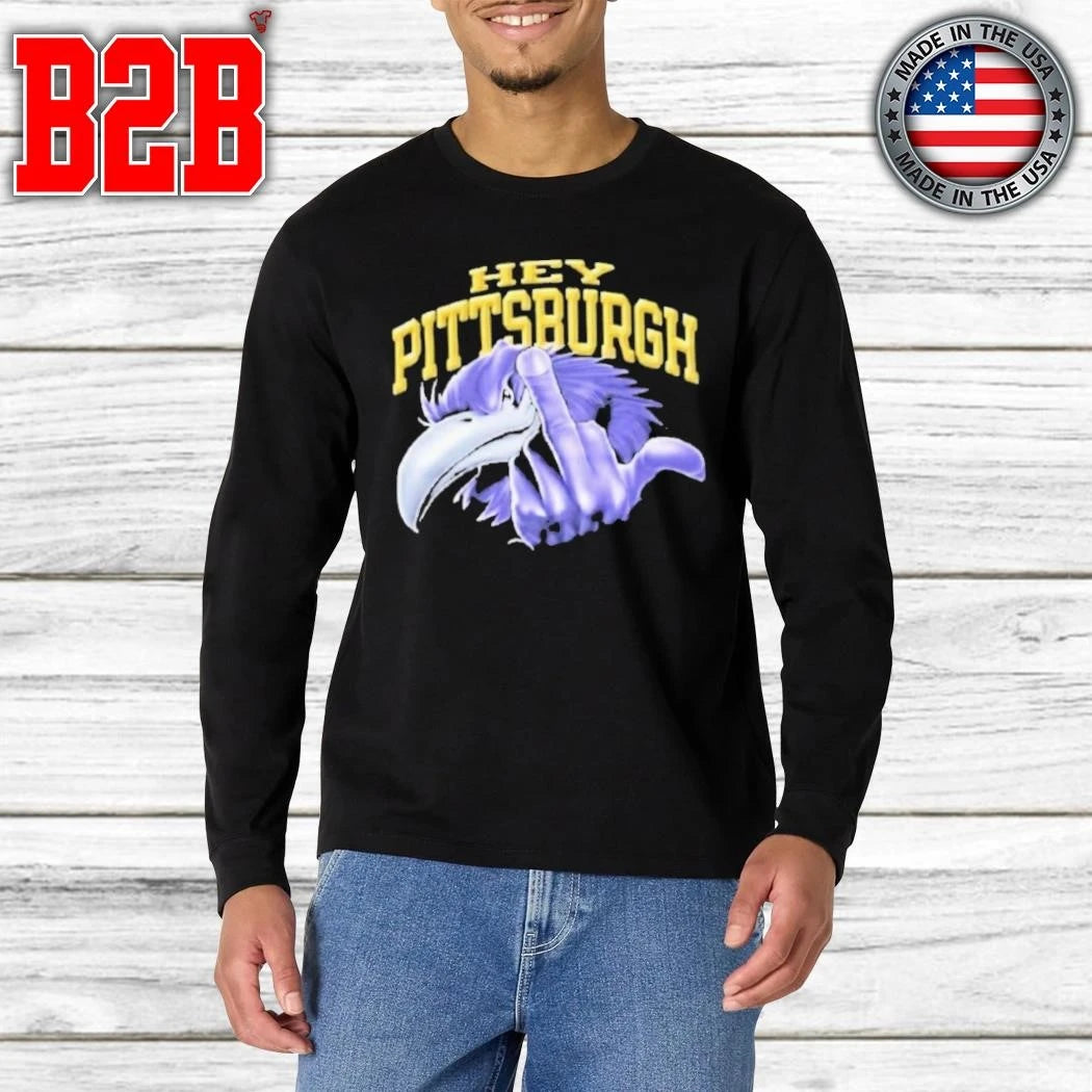 Ray Lewis Hey Pittsburgh Middle Finger Shirt