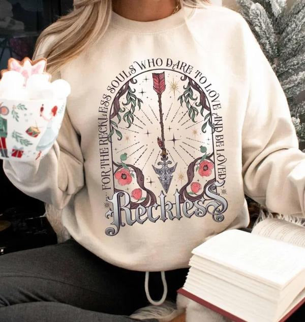 Reckless Sweatshirt, Powerless Hoodie, Kai and Paedyn Fan Gift, Romantasy Sweatshirt, Book Lover Sweater, Lauren Roberts, Bookish Hoodie