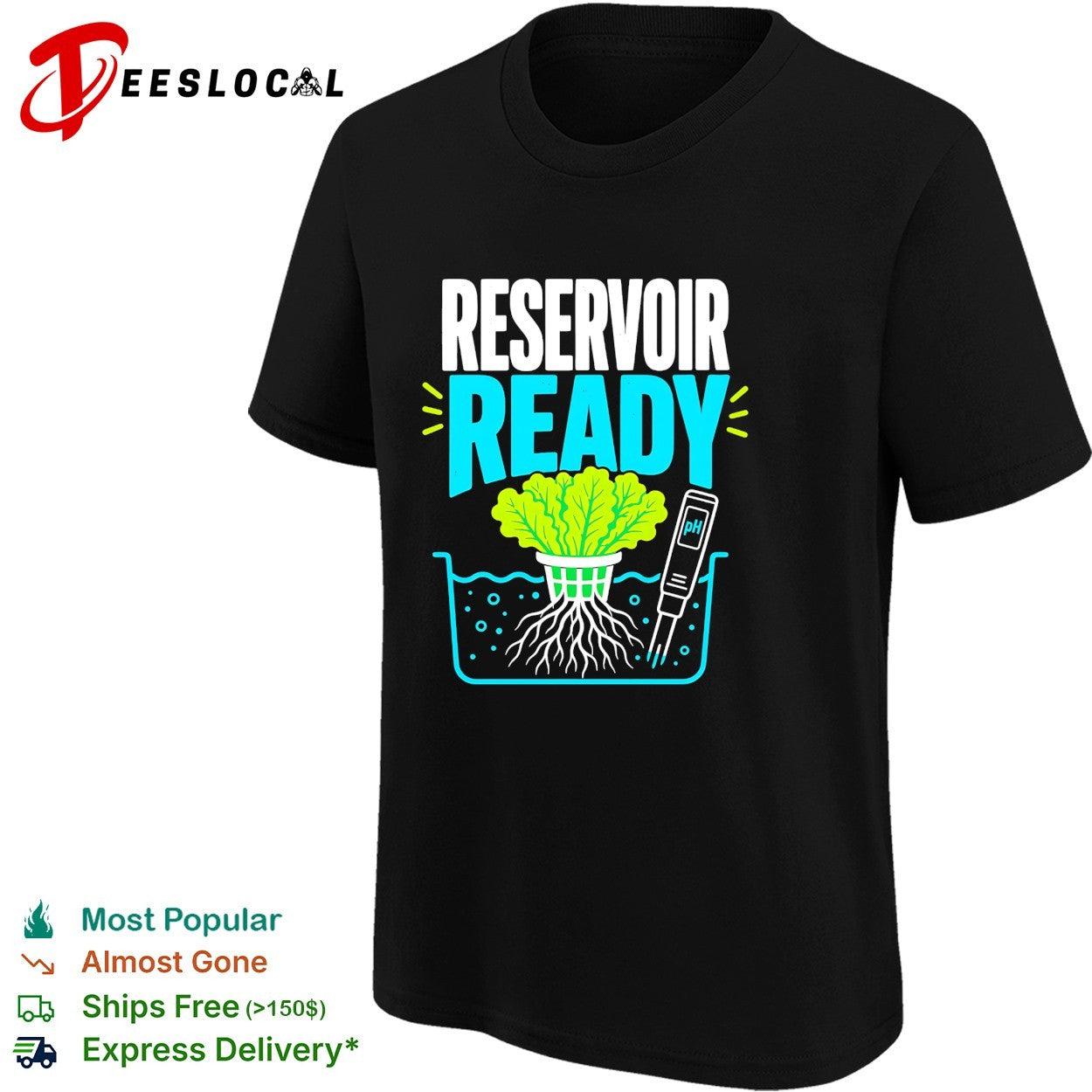 Reservoir ready hydroponic lettuce shirt
