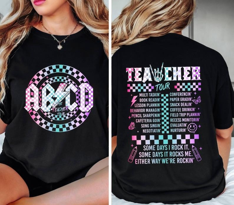 Retro Teacher Shirt, ABCD Teacher Tour Shirt,Back To School Shirt,End of Year Pnh Shirt,Teacher Gift,Kindergarten Teacher T-shirt, sweater and Hoodiestyle{n002}2