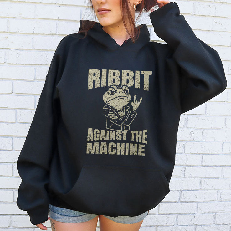 Ribbit Against The Machine Funny Portland Frog Resist Shirt