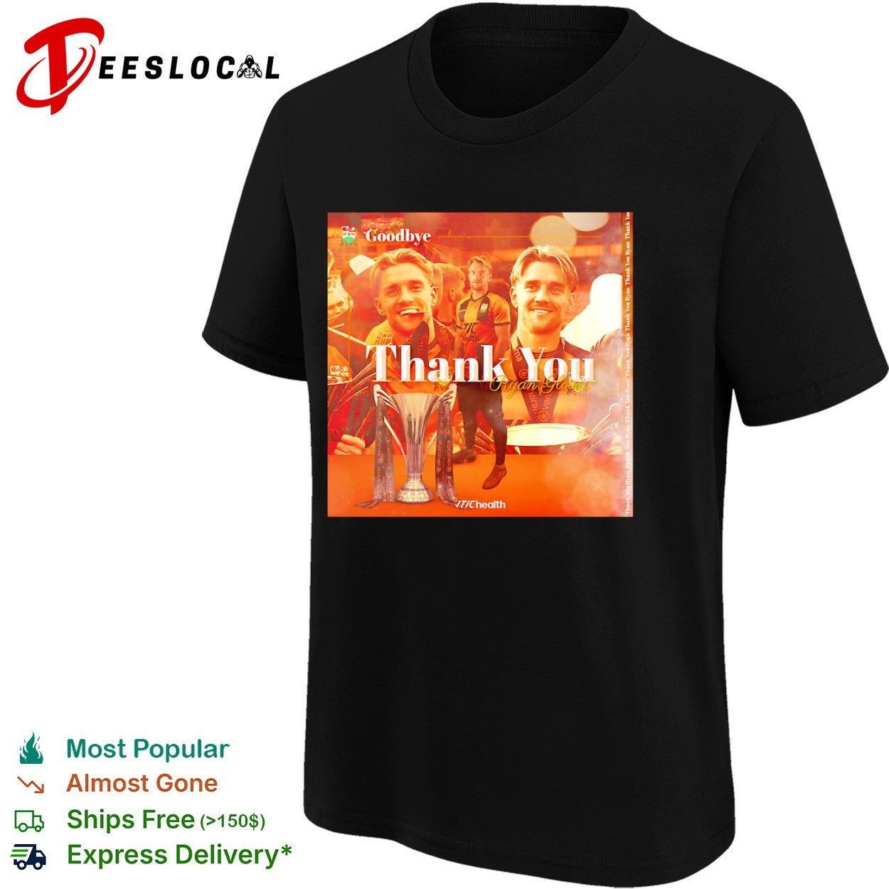 Ryan Glover Aldershot Town FC Vanarama National League Goodbye Thank You shirt