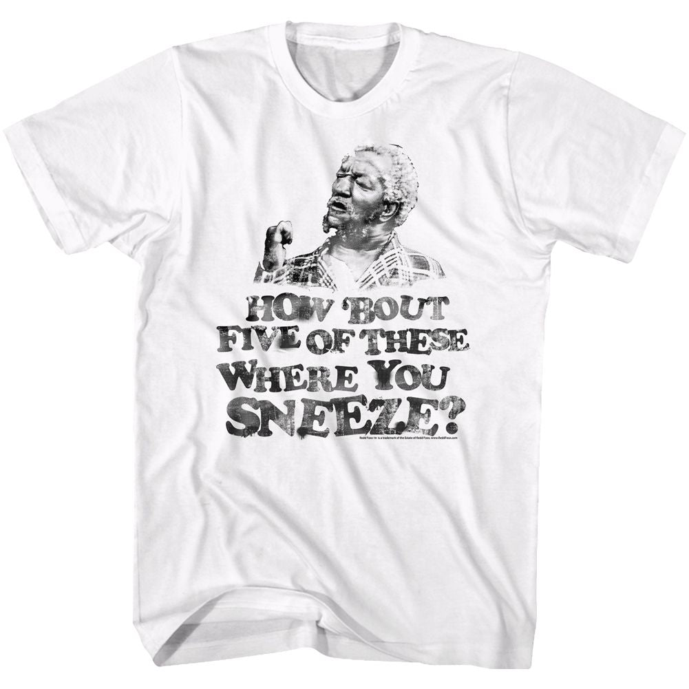 Redd Foxx - Sneeze - Short Sleeve - Adult - T-Shirt - clothing by TeeHivey.com