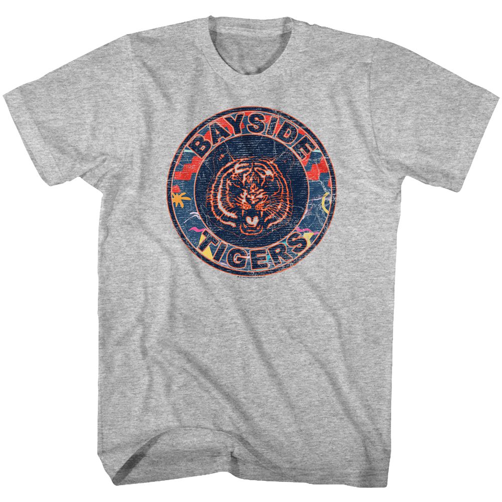 Saved By The Bell - 80s Logo - Short Sleeve - Heather - Adult - T-Shirt - clothing by TeeHivey.com